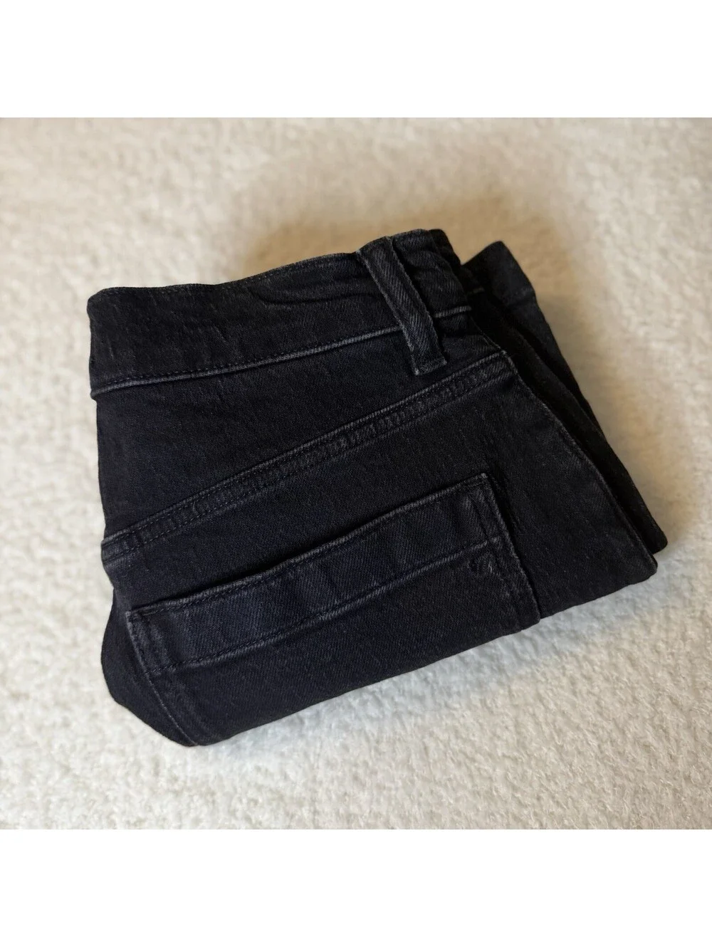 Madewell Women’s High-Rise Sailor Shorts Size 24 Black Denim Stretch